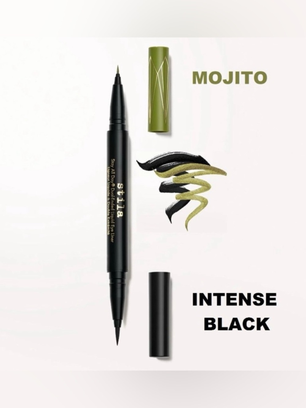 Stila Stay All Day® Dual-Ended Liquid Eye Liner Black / Mojito